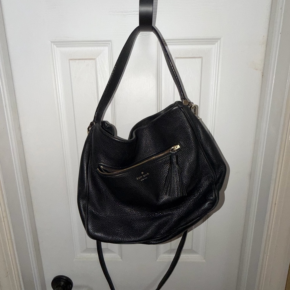 kate spade Michaela Chester St Pebbled Leather Hobo Shoulder Bag with Tassel